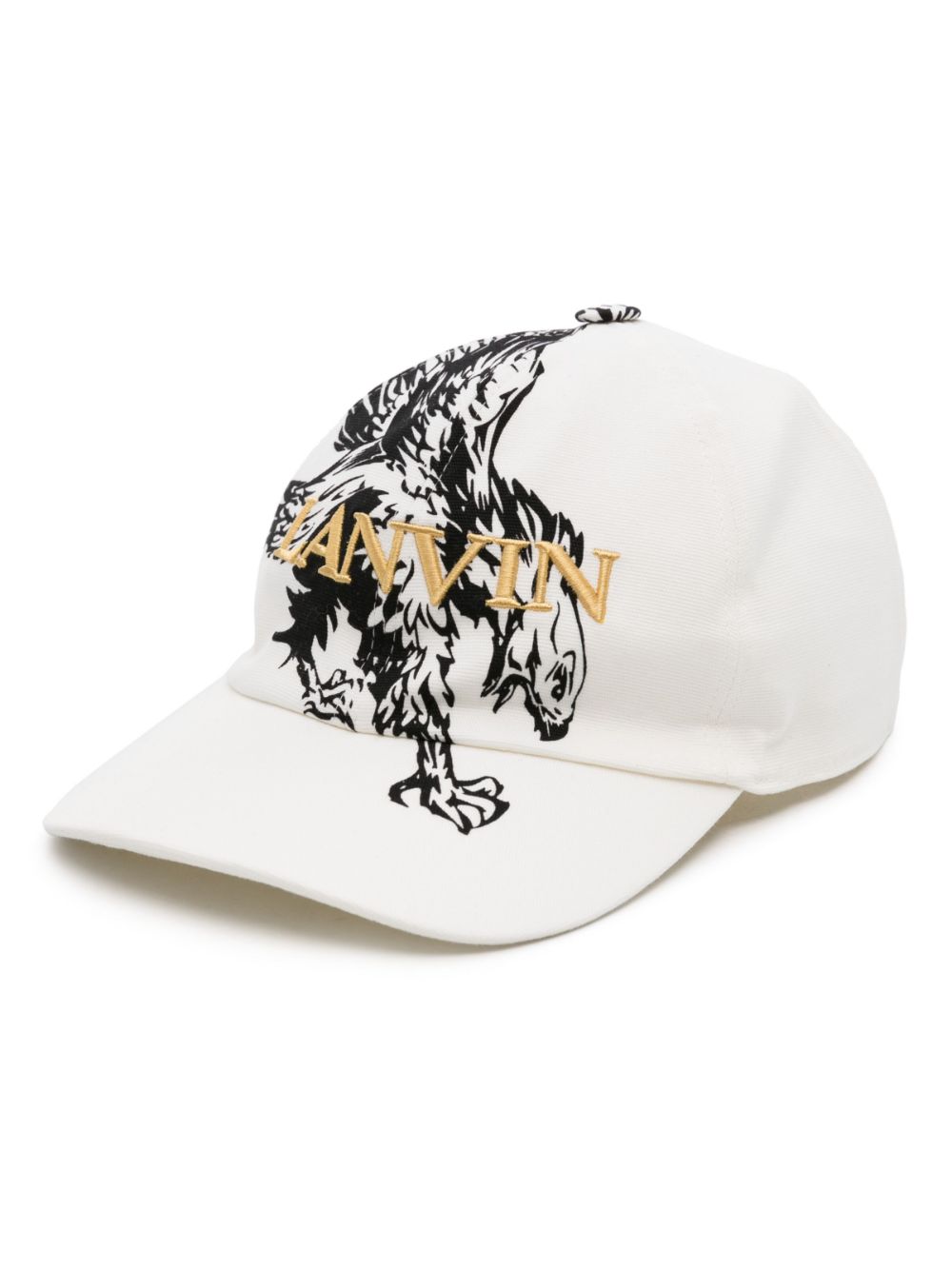 Maison-Kitsune Hats Men Lanvin x Future eagle-print Baseball Cap White