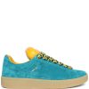 Lanvin x Future Hyper Curb Suede Sneakers Blue Men Low-Tops Maison-Kitsune