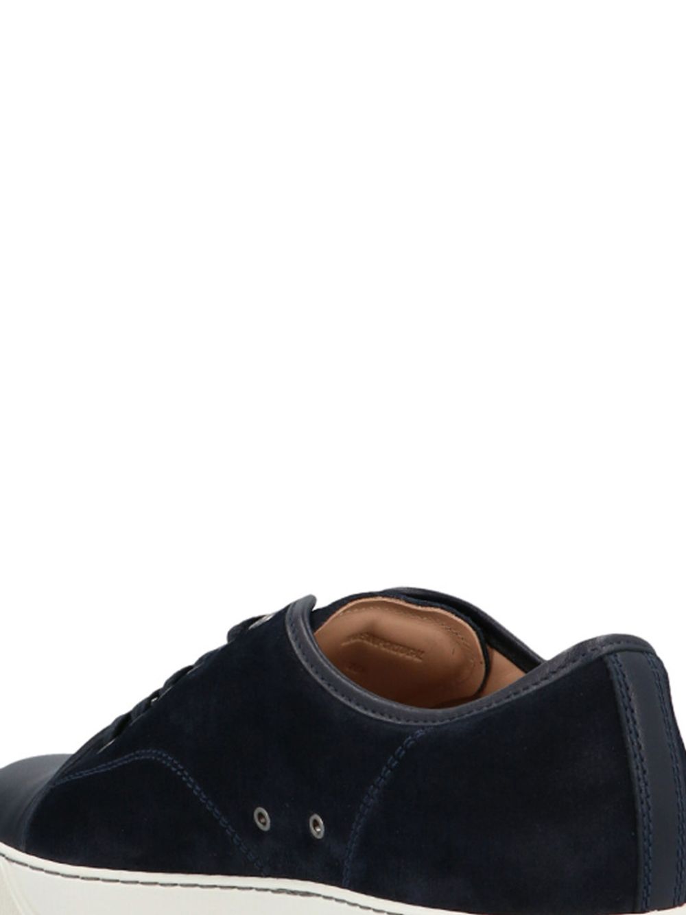 Men Low-Tops Maison-Kitsune Lanvin Suede lace-up Sneakers Blue