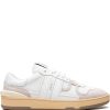 Maison-Kitsune Lanvin Clay Leather Sneakers White Men Low-Tops