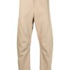 Lanvin Pleated straight-leg Trousers Neutrals Maison-Kitsune Men Regular-Fit & Straight Leg Pants