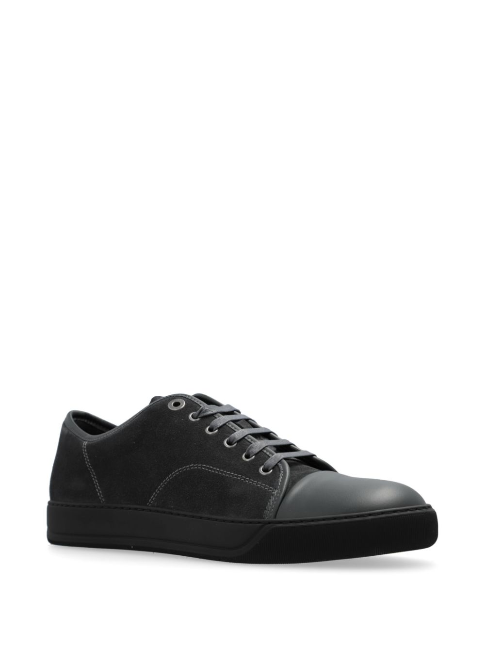 Maison-Kitsune Lanvin DBB1 Panelled Sneakers Grey Men Low-Tops