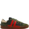 Maison-Kitsune Low-Tops Men Lanvin Clay Panelled Sneakers Green