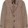 Maison-Kitsune Lardini houndstooth-pattern Blazer Neutrals Men Blazers