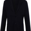 Maison-Kitsune Lardini single-breasted Knitted Blazer Blue Men Blazers
