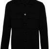 Maison-Kitsune Lardini Virgin Wool Cardigan Black Men Cardigans