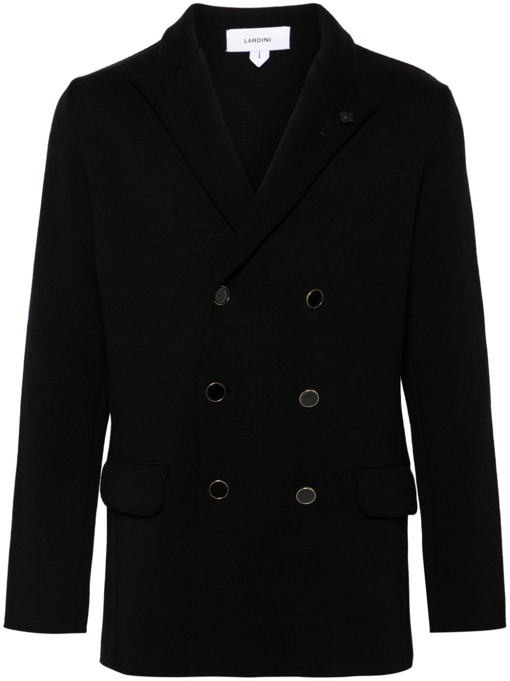 Lardini Knitted Blazer Black Men Blazers Maison-Kitsune
