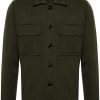 Lardini Virgin Wool Cardigan Green Men Cardigans Maison-Kitsune