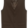 Lardini Wool Waistcoat Brown Men Waistcoats & Gilets Maison-Kitsune