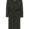 Lardini double-breasted Coat Green Maison-Kitsune Men Double Breasted Coats