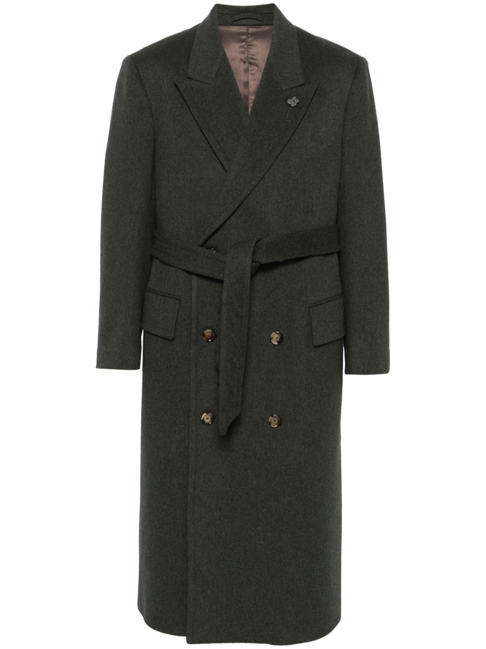 Lardini double-breasted Coat Green Maison-Kitsune Men Double Breasted Coats
