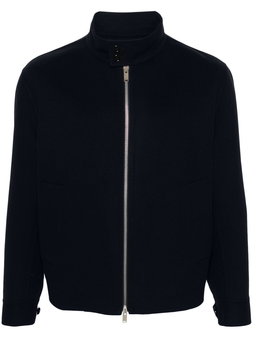Maison-Kitsune Lardini virgin-wool Jacket Blue Men Bomber Jackets