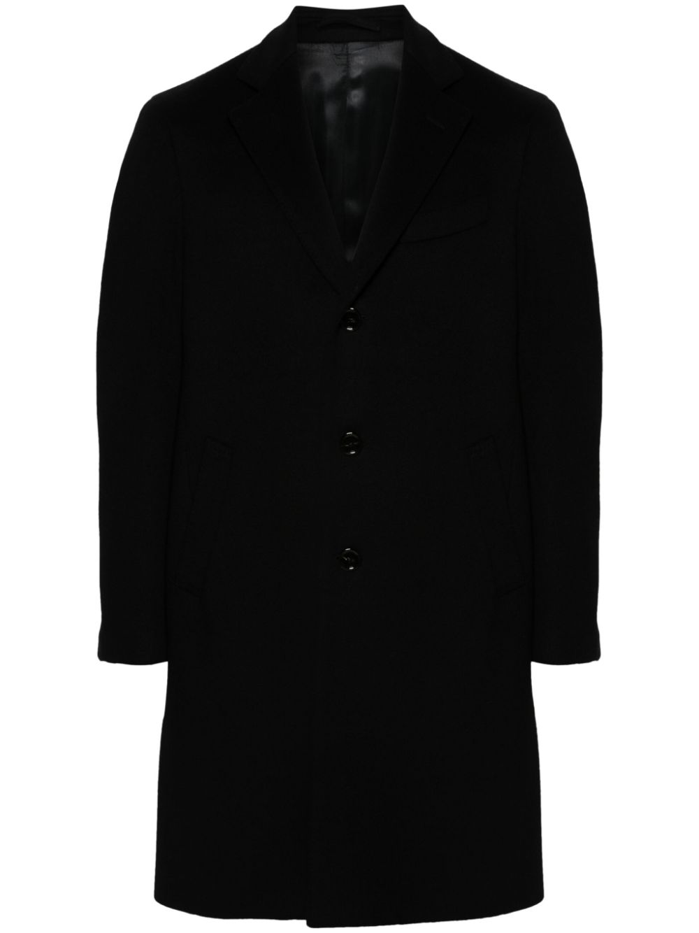 Lardini single-breasted Wool Coat Black Maison-Kitsune Men Single Breasted Coats