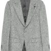 Lardini Tweed Blazer Grey Men Blazers Maison-Kitsune