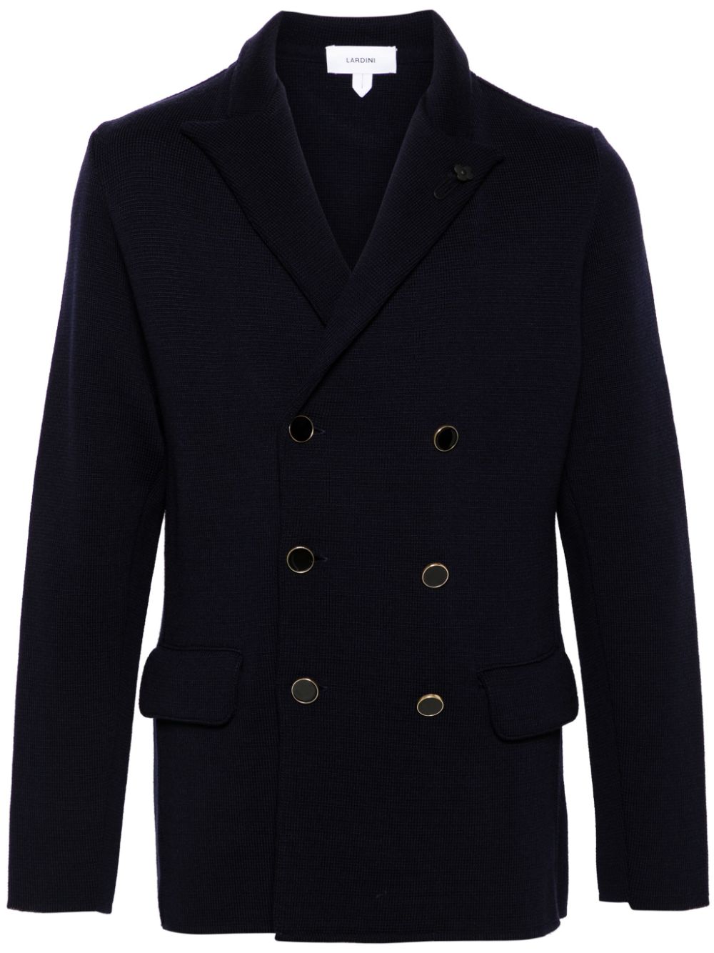 Lardini Knitted Blazer Blue Men Blazers Maison-Kitsune