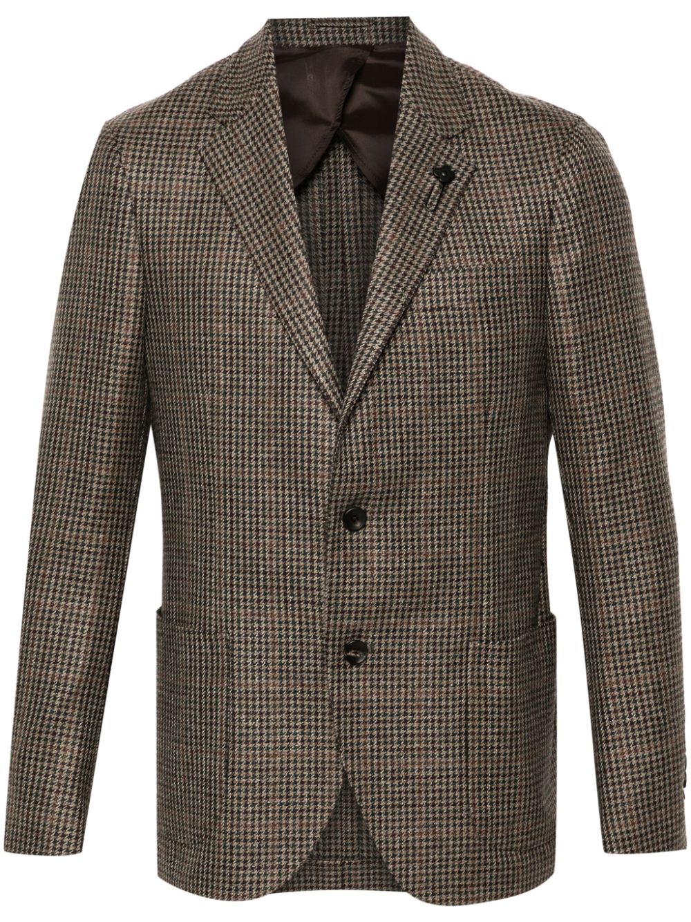 Lardini logo-clip Blazer Brown Men Blazers Maison-Kitsune