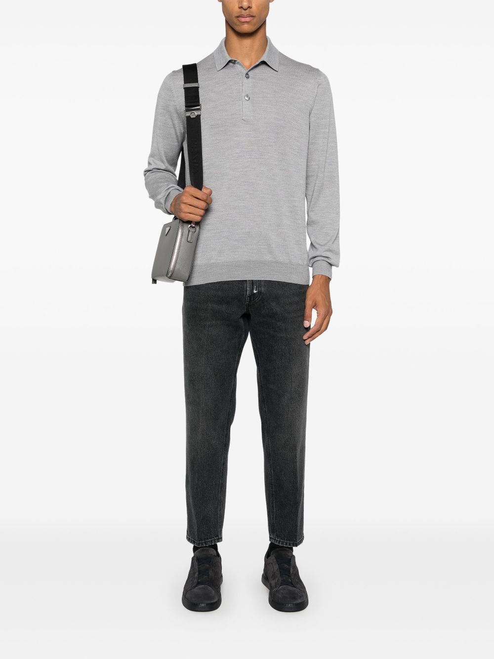 Lardini Ivione Jeans Black Maison-Kitsune Men Cropped Jeans