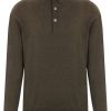 Maison-Kitsune Polo Shirts Men Lardini long-sleeve Polo Shirt Brown