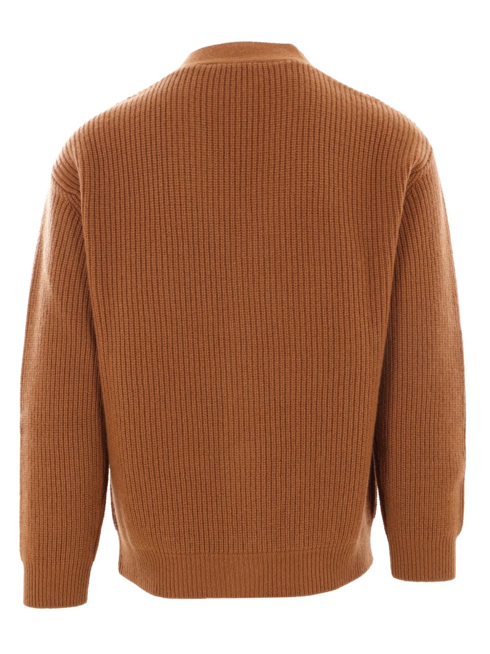 Men Cardigans Maison-Kitsune Lardini v-neck Buttoned Cardigan Brown