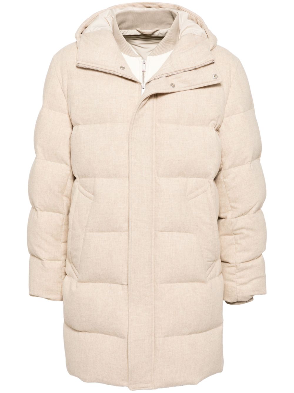 Maison-Kitsune Lardini Layer Puffer Jacket Neutrals Men Down Coats