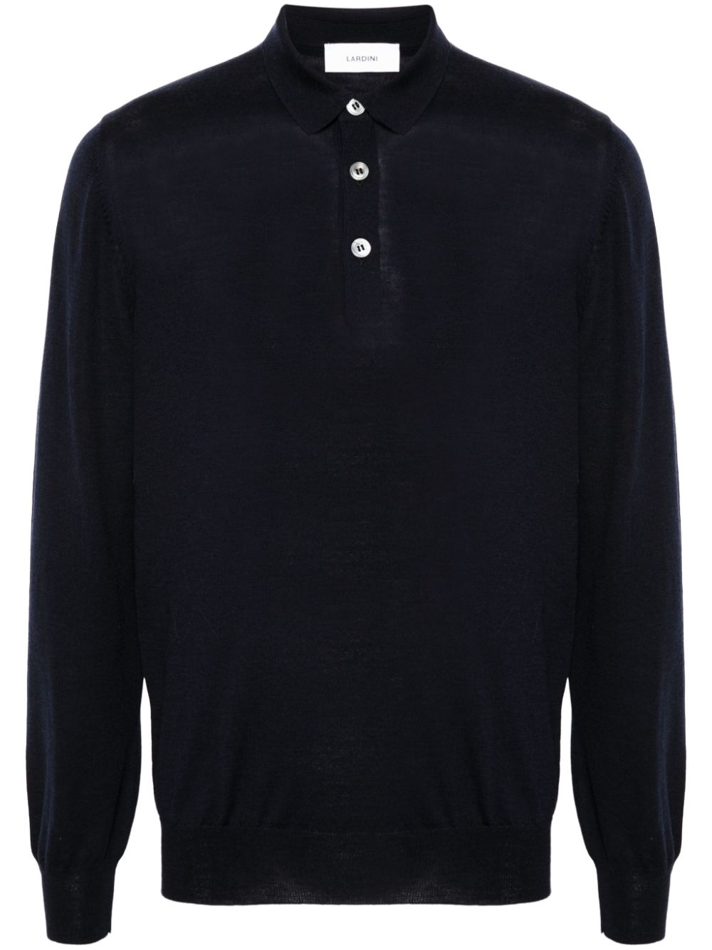 Lardini long-sleeve Polo Shirt Blue Maison-Kitsune Men Polo Shirts