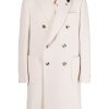 Maison-Kitsune Lardini peak-lapel double-breasted Blazer Neutrals Men Double Breasted Coats