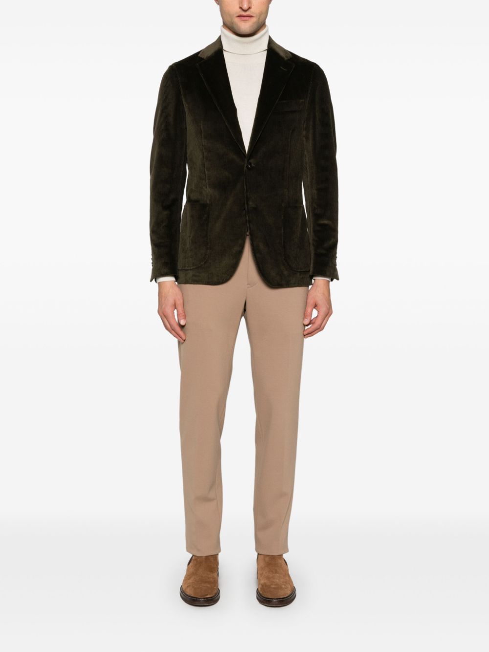 Maison-Kitsune Lardini Corduroy Blazer Green Men Blazers