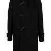 Maison-Kitsune Duffle Coats Men Lardini Hooded Duffle Coat Black
