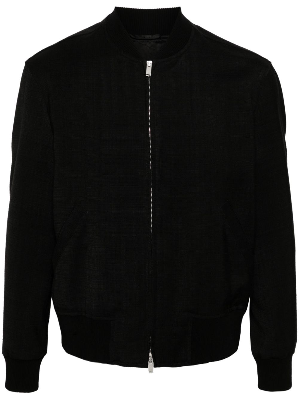 Lardini Canvas Bomber Jacket Black Men Bomber Jackets Maison-Kitsune