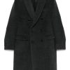 Lardini Virgin Wool Coat Grey Maison-Kitsune Men Double Breasted Coats