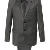 Maison-Kitsune Lardini mélange-effect Suit Grey Men Single Breasted Suits
