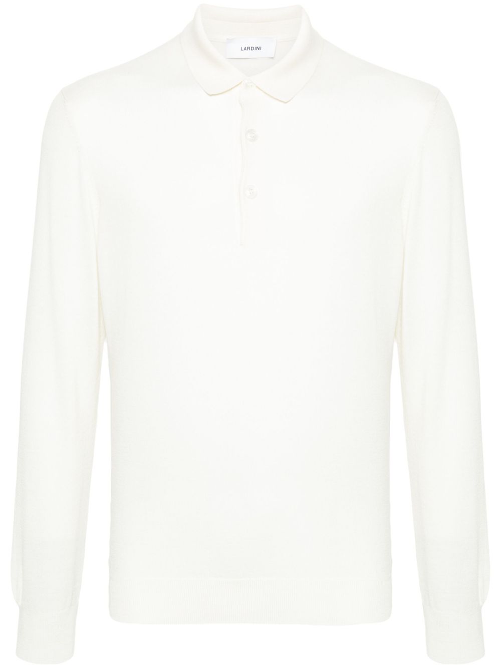 Lardini fine-knit Polo Shirt White Men Polo Shirts Maison-Kitsune