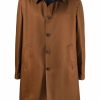 Lardini Reversible buttoned-up Coat Brown Men Single Breasted Coats Maison-Kitsune