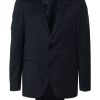 Maison-Kitsune Single Breasted Suits Men Lardini single-breasted Suit Blue