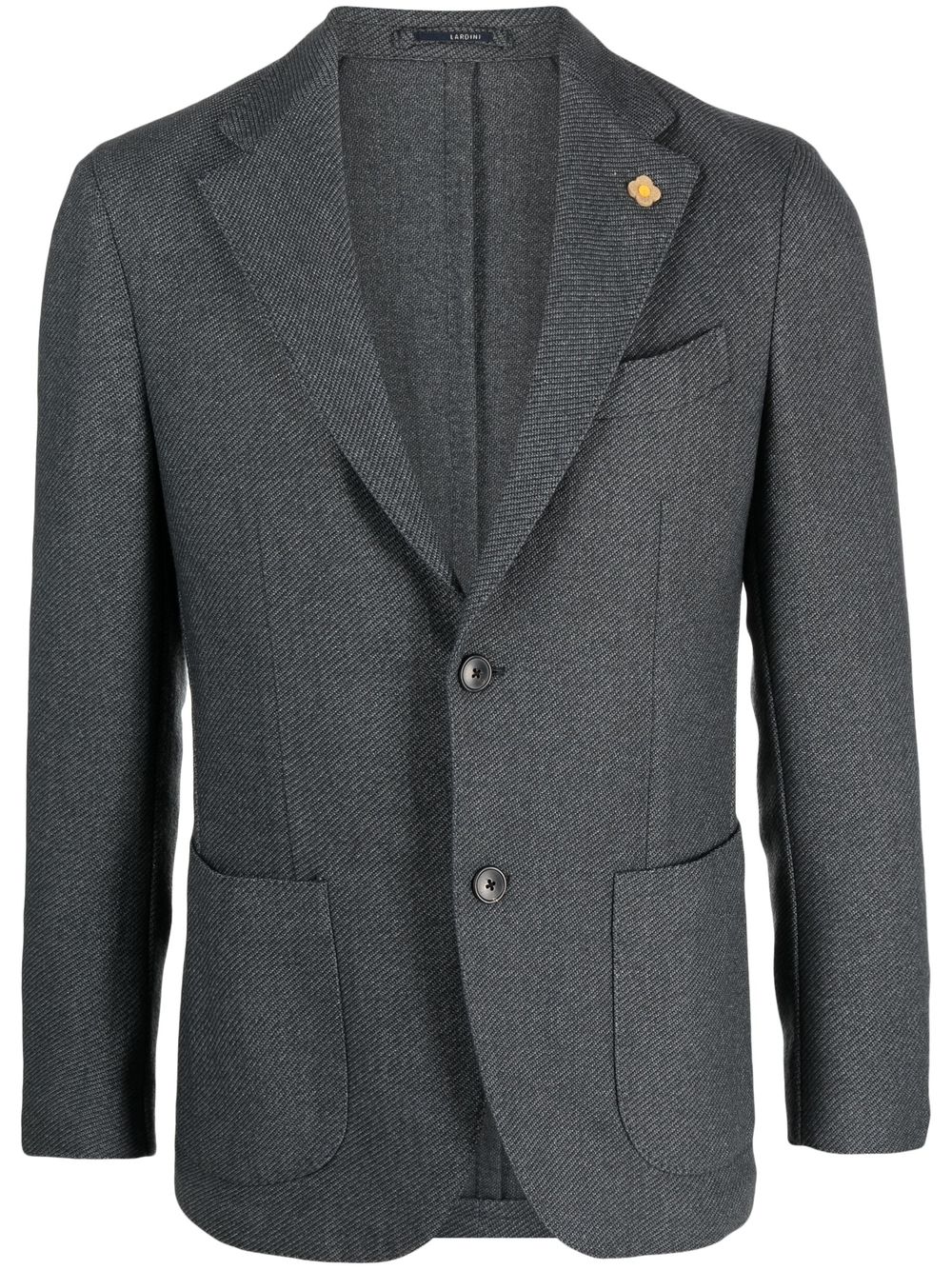 Lardini English Tweed Wool Jacket Grey Men Blazers Maison-Kitsune