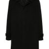 Lardini virgin-wool single-breasted Coat Black Men Single Breasted Coats Maison-Kitsune