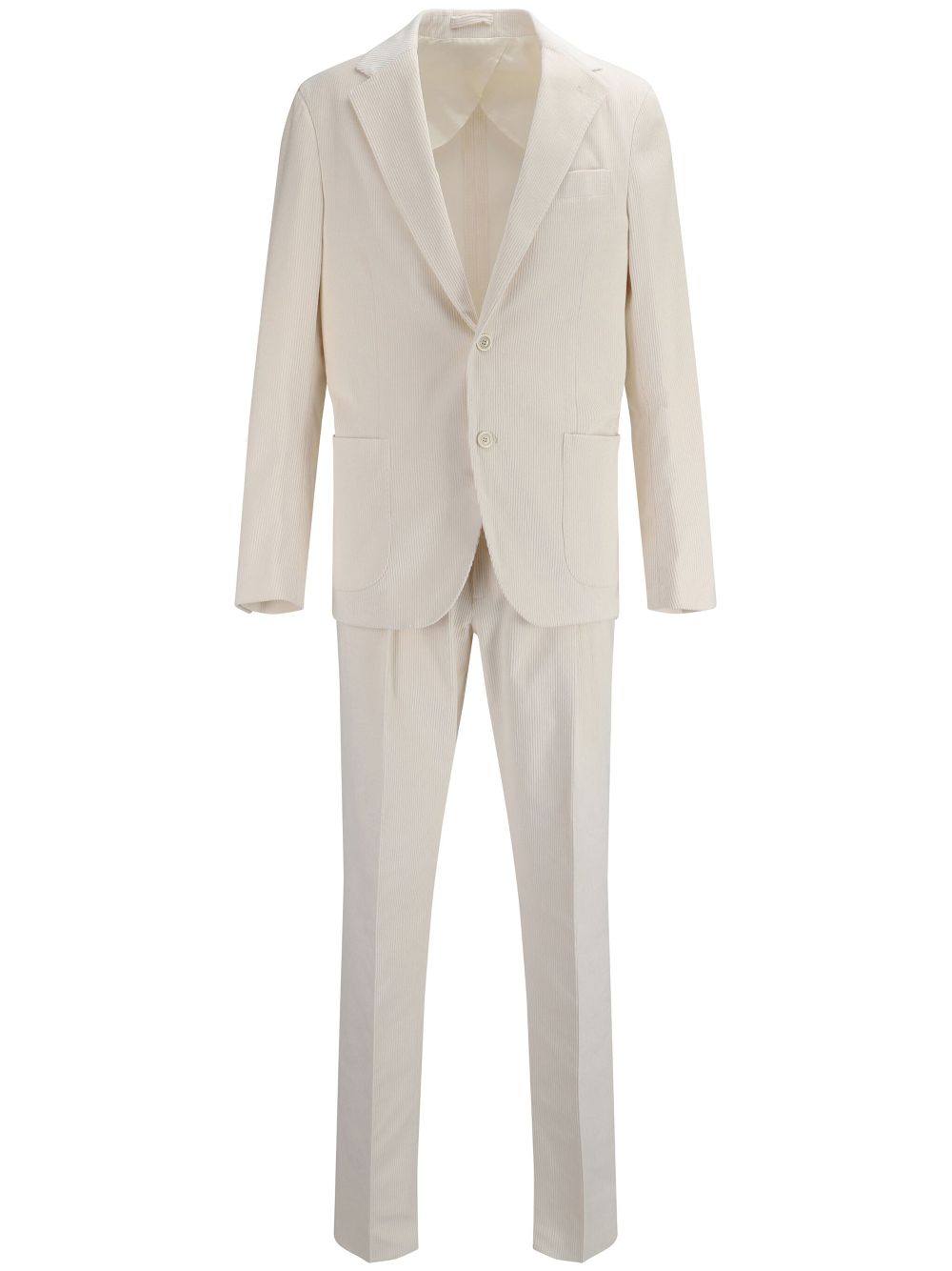 Lardini Corduroy single-breasted Suit Neutrals Men Single Breasted Suits Maison-Kitsune