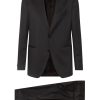 Lardini Notched Lapels two-piece Suit Black Men Single Breasted Suits Maison-Kitsune