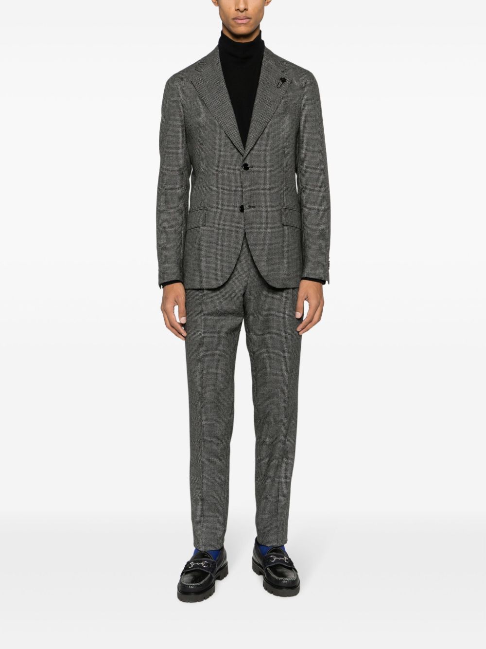 Lardini Special Line wool-blend Suit Black Maison-Kitsune Men Single Breasted Suits