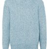 Maison-Kitsune Knitted Sweaters Men Lardini chunky-knit Jumper Blue