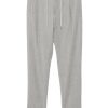 Maison-Kitsune Tapered Pants Men Lardini Pleated Trousers Grey