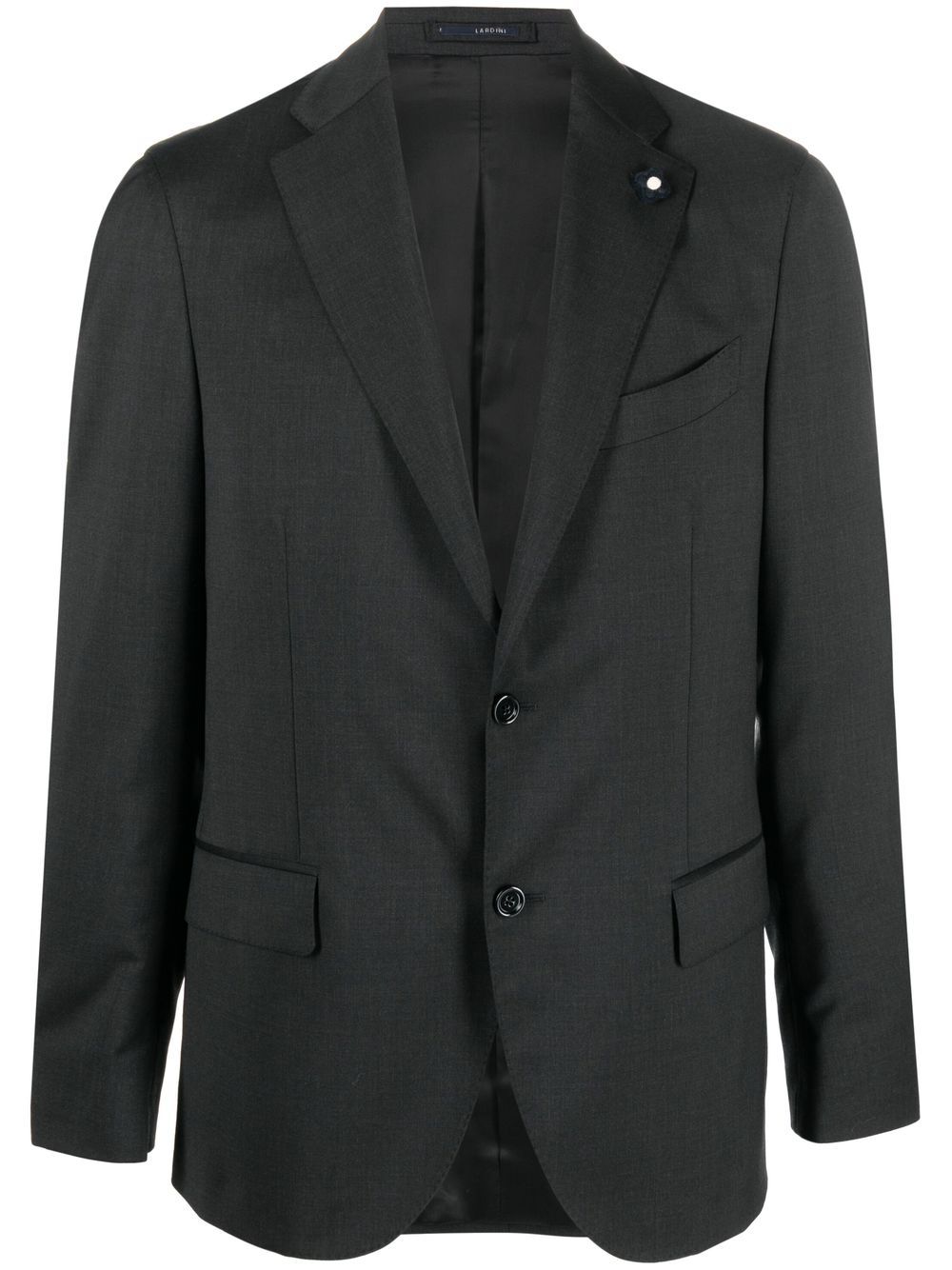 Men Blazers Maison-Kitsune Lardini single-breasted Wool Blazer Grey