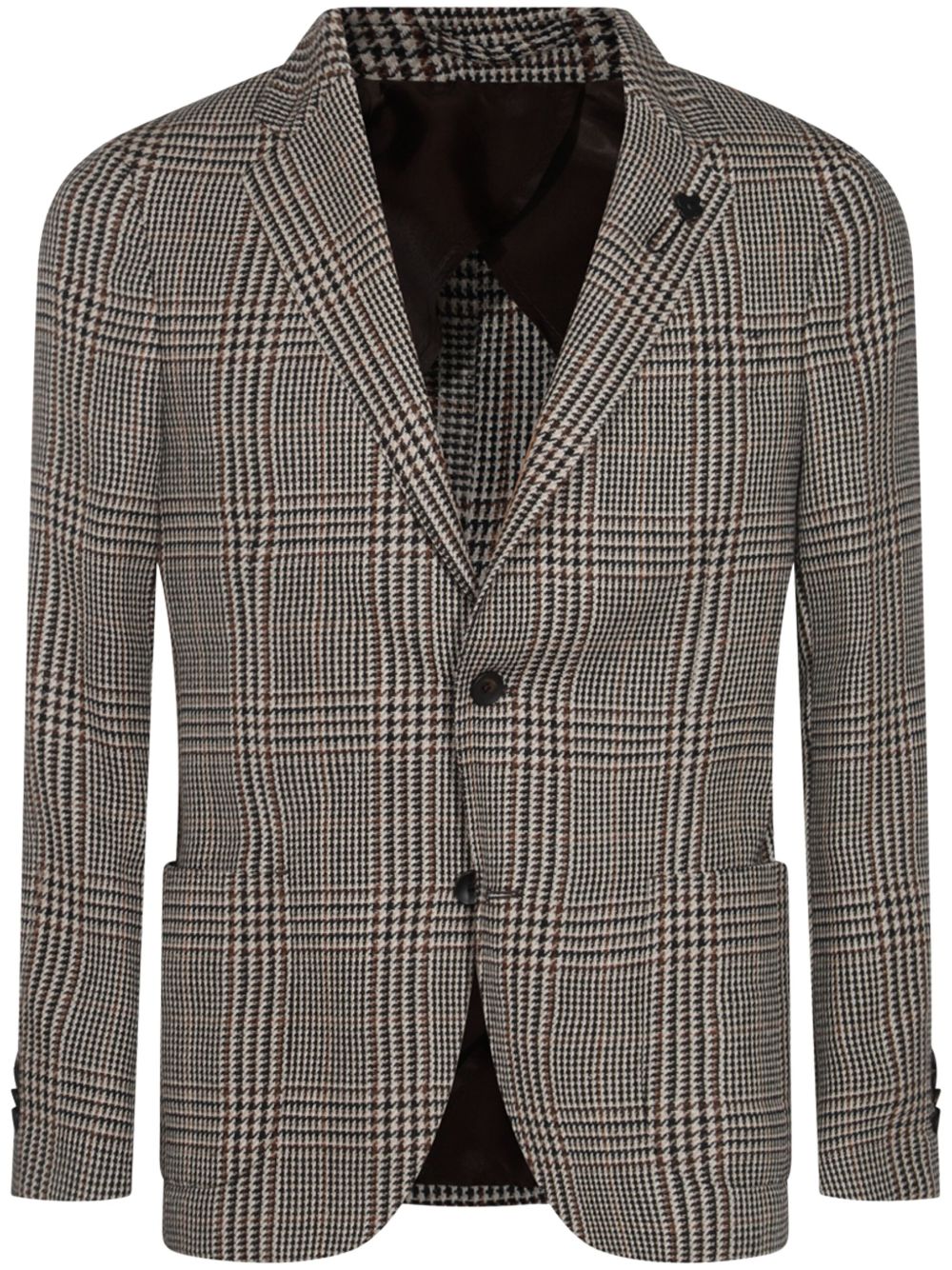 Lardini check-pattern Blazer Neutrals Maison-Kitsune Men Blazers