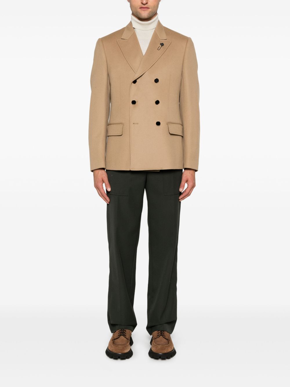 Lardini virgin-wool Blazer Brown Men Blazers Maison-Kitsune