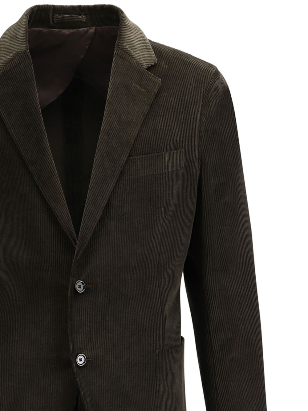 Lardini Corduroy single-breasted Suit Green Maison-Kitsune Men Single Breasted Suits