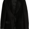 Lardini Velvet Blazer Black Men Blazers Maison-Kitsune