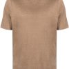 Lardini Basic short-sleeved T-shirt Brown Maison-Kitsune Men T-Shirts