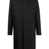 Lardini single-breasted Marled Coat Black Maison-Kitsune Men Single Breasted Coats