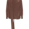 Men Shirts Maison-Kitsune Lardini sash-detail Shirt Brown