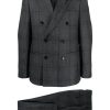 Lardini Kosmo double-breasted Suit Grey Maison-Kitsune Men Double Breasted Suits